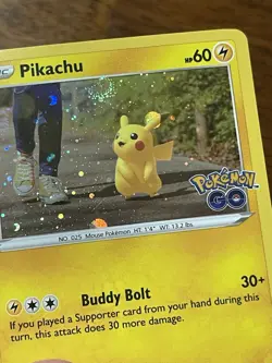Swirl Pikachu Cosmos Holo 27 2022 Pokemon Go Tin M/NM - Image 2