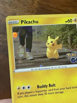 Swirl Pikachu Cosmos Holo 27 2022 Pokemon Go Tin M/NM - Image 3