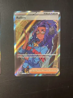 Pokemon TCG Prismatic Evolutions Full Art Raifort 142/131 Near Mint - Image 1