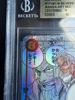 One Piece Silvers Rayleigh Japanese (JP) Op08-118 MANGA Art BGS 9.5 - Image 5