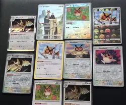 Hoothoot & Noctowl Pokemon TCG 10 CARD LOT Prismatic Evolutions Astral Radiance+ - Image 1