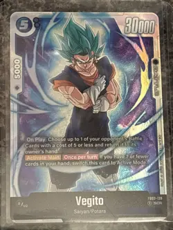Dragon Ball Fusion World Card Vegito SCR FB02-139 And Sr Alt FB2-061 - Image 3