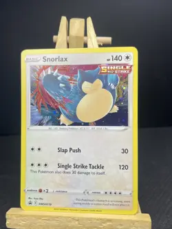 Snorlax SWSH119 Black Star Promo 2021 Rare Cosmos Holo Rare Pokemon TCG Card NM - Image 1