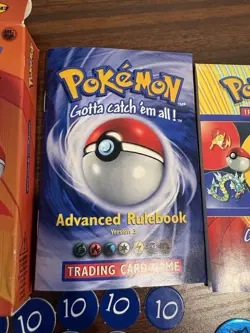 Pokemon trading card Game Empty Brock Theme Deck Gym Heroes w/ Rulebook & coins - Image 3