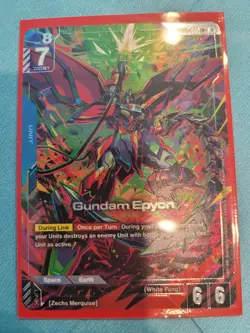 Gundam Epyon (LR+) GD02-002 - Gundam TCG Card Game - Dual Impact ALT ART FOIL - Image 1