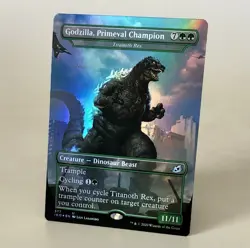MTG Godzilla, Primeval Champion - Foil - IKO 377 NM - Image 1