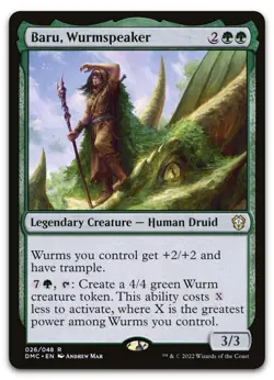 Baru, Wurmspeaker #26 (NM) Dominaria United DMC Magic MTG - Image 1
