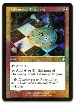 Talisman of Hierarchy (Retro Frame) #36 (Foil) NM Modern Horizons MH1 Magic MTG - Image 1