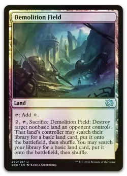 Demolition Field #260 (Foil) (NM) Brothers' War BRO Magic MTG - Image 1