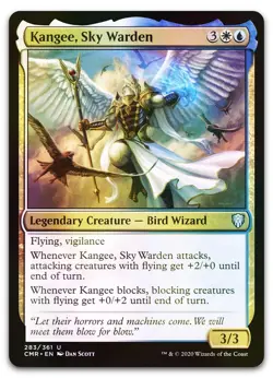 Kangee, Sky Warden #283 (Foil) (NM) Commander Legends CMR Magic MTG - Image 1