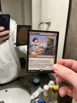 MISPRINT Black Market #204 (NM) Jumpstart JMP Magic MTG (Flipped Back) - Image 1