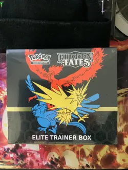 Hidden Fates Sun and Moon Elite Trainer Box ETB Pokemon with Case - Image 1