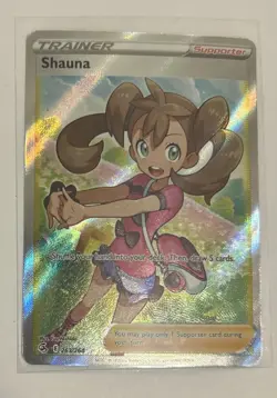 Shauna 263/264 Fusion Strike Ultra Rare Full Art Supporter Pokemon TCG - Image 1