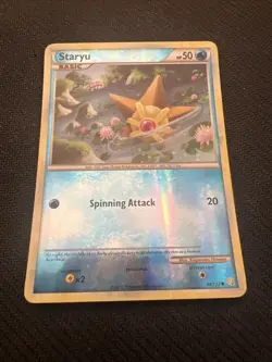 2010 Pokemon HeartGold SoulSilver Staryu 84/123 Reverse Holo - LP - Image 2