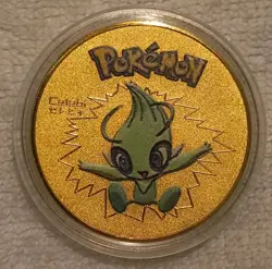 Pokemon Celebi Gold Plated Collectible Coin Medallion - Image 1