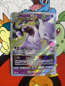 Pokemon Mewtwo VSTAR #031/078 Pokemon GO NM - Image 1