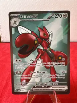 Pokemon TCG Scizor ex Scarlet & Violet-Temporal Forces 195/162 Holo 47 - Image 1