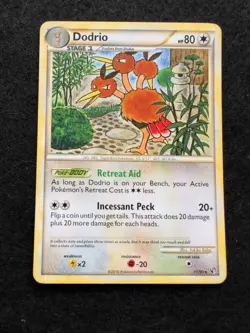 Pokemon - Dodrio - 11/90 - Rare - HS Undaunted - NON HOLO - Image 1