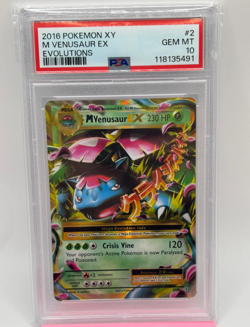 PSA 10 Gem Mint 2016 POKEMON XY EVOLUTIONS #2 Mega VENUSAUR EX - Image 1
