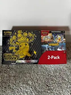 Pokemon Surging Sparks Elite Trainer Box and Booster Bundle Costco, 2-Pack - Image 1