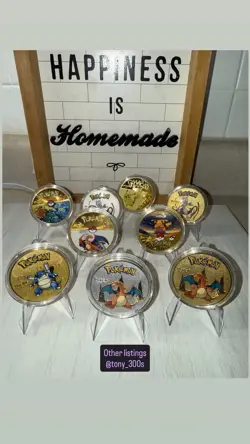 Pokemon Mewtwo Collectible Coin Silver Metal Medallion Pokemon TCG - Image 3