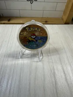 Pokemon Bulbusaur , Pickachu, Squirtle Collectible Coin Gold Metal Medallion - Image 2