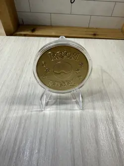 Pokemon Bulbusaur , Pickachu, Squirtle Collectible Coin Gold Metal Medallion - Image 4