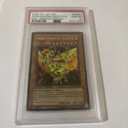 PSA 10 Yu-Gi-Oh! 2005 Sacred Phoenix of Nephthys EEN-ENSE3 Secret Rare - Image 1
