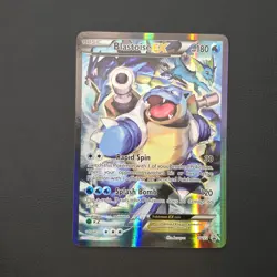 Pokemon TCG Card - Blastoise EX XY122 Black Star Promo Full Art XY Holo Rare MP - Image 1