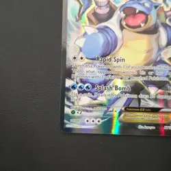 Pokemon TCG Card - Blastoise EX XY122 Black Star Promo Full Art XY Holo Rare MP - Image 5