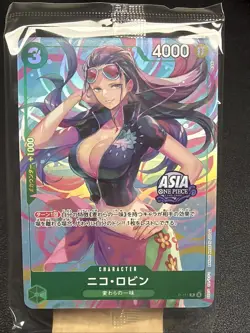 Nico Robin P-111 P ASIA PROMO One Piece Mini-tin Pack Set vol.2 Japanese SEALED - Image 1