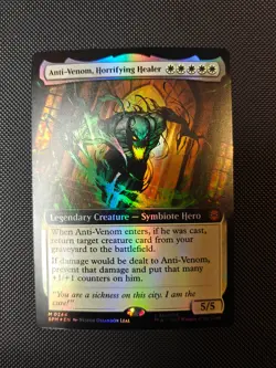 Anti-Venom, Horrifying Healer - Extended Art Foil - Spider-Man - #244 - NM - Image 1