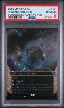 EDGE OF ETERNITIES: STELLAR SIGHTS #0121 NESTING GROUNDS BORDERLESS-GALAXY FOIL - Image 1