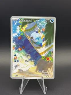 Oshawott Illustration Rare SV: White Flare 105/086 NM Pokemon TCG - Image 1