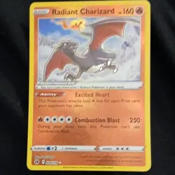 Pokemon TCG Radiant Charizard 020/159 Crown Zenith Radiant Rare Holo - Image 1