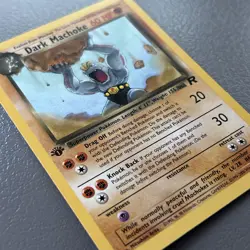 Dark Machoke 40/82 1st Edition Team Rocket Pokemon TCG - Image 1