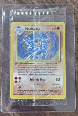 Machamp Base Set 1st Edition SEALED 8/102 Holo Rare Pokemon Card 1999 WOTC - Image 1