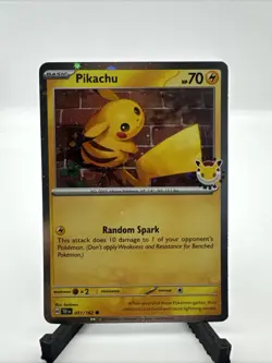 Pikachu 051 /162 Stamped 2026 Pokemon Day 30 Promo TCG With Coin - Image 1