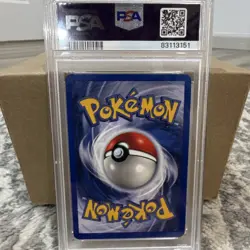 Pokemon 1999 Base Set Shadowless Pikachu Red Cheeks PSA 7 #58/102 English TCG - Image 2