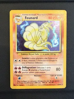 Carte Pokemon Feunard 12/102 Holo Edition 2 Set de Base Wizards Francaise - Image 1