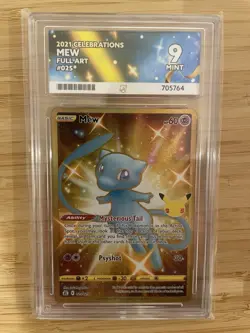Pokemon TCG Mew 2021 Celebrations 25/25 Ace Grading 10 Gem Mint - Image 1