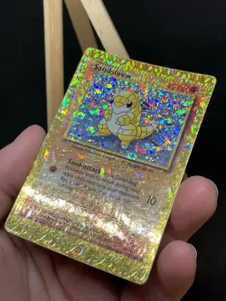 Pokemon TCG Sandshrew Base Set 62/102 Prism Vending Sticker Unpeeled - MP - Image 3