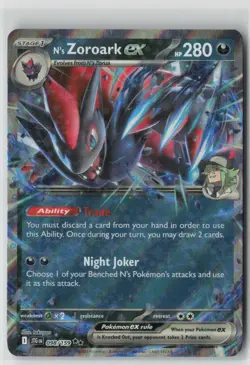 Pokemon N's Zoroark ex #098/159 SV09: Journey Together Near Mint or Better - Image 1