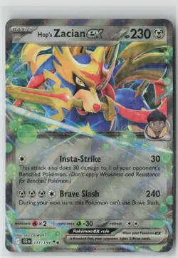 Pokemon Hop's Zacian ex #111/159 SV09: Journey Together Near Mint or Better - Image 1