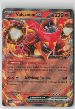 Pokemon Volcanion ex #031/159 SV09: Journey Together Near Mint or Better - Image 1