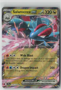 Pokemon Salamence ex #114/159 SV09: Journey Together Near Mint or Better - Image 1