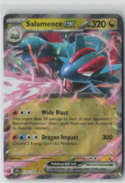 Pokemon Salamence ex #114/159 SV09: Journey Together Near Mint or Better - Image 1