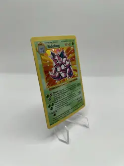 Pokemon TCG Nidoking 11/102 Shadowless Holo Rare Vintage Base Set - MP - Image 3