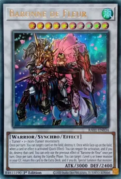 RA01-EN034 BARONNE DE FLEUR ULTRA RARE 1ST EDITION YuGiOh CARD - Image 1