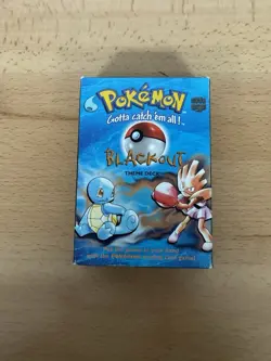 1999 WOTC Pokemon TCG Blackout Theme ( Sealed Deck Base Set (Open Box,COMPLETE) - Image 1